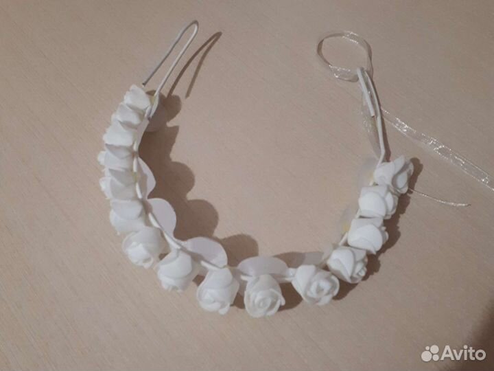 Венок, ободок, диадема с цветами на выпускной