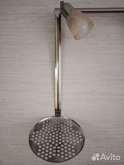 Шумовка большая нержавеющая сталь