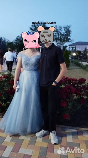 Вечернее платье в пол пышное