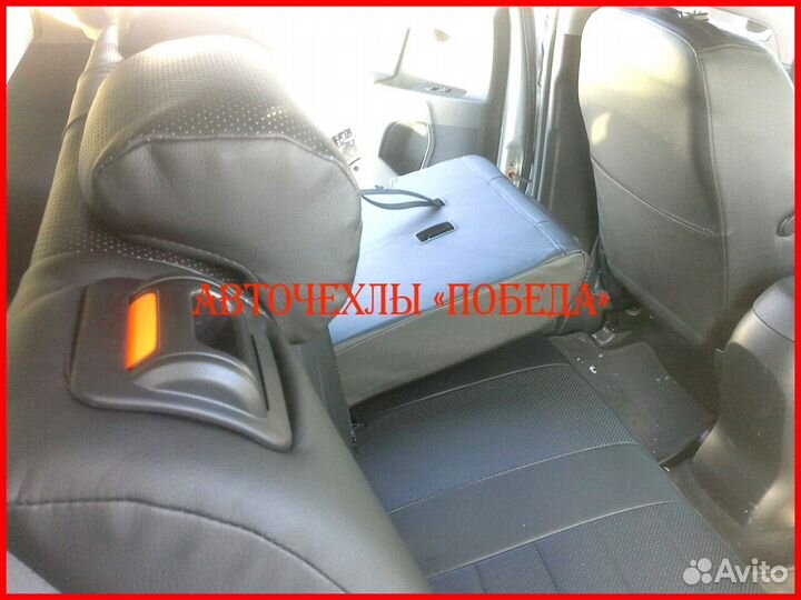 Чехлы Hyundai ix35 из экокожи чёрные Классика