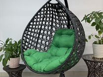 Садовое кресло подвесное кокон ротанг «Капля Люкс»