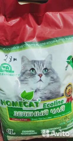 Наполнитель для кошачьего туалета Homecat Эколайн