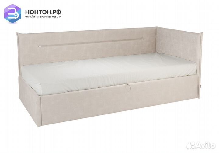 Кровать Альба 0.9 м кремовая