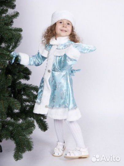 Карнавальный костюм для девочки снегурочка
