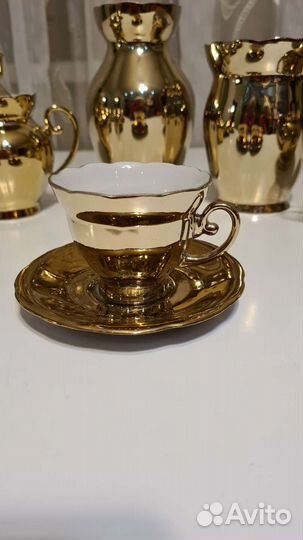 Сервиз чайный золотой