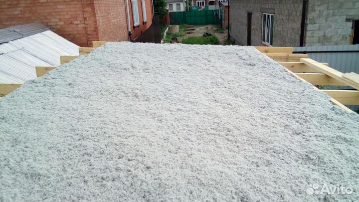 Эковата - утеплитель для потолка, чердака, пола