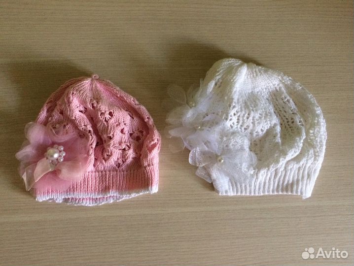 Шапка вязаная для девочки новая лето