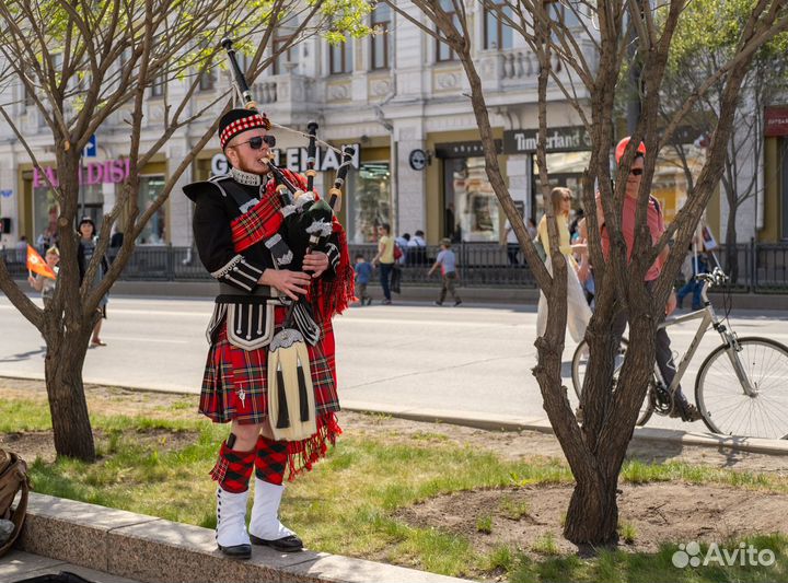 Шотландский волынщик на мероприятия