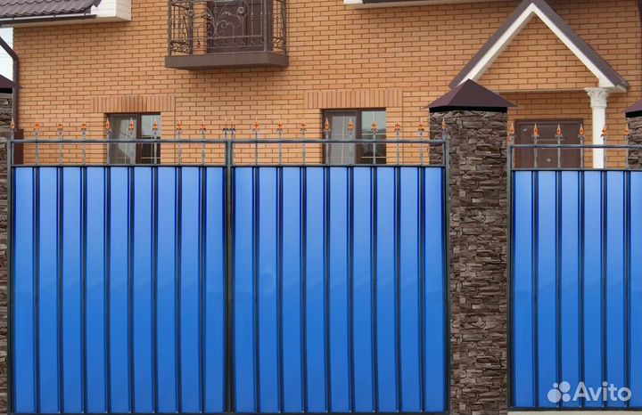 Забор из профлиста под ключ быстро