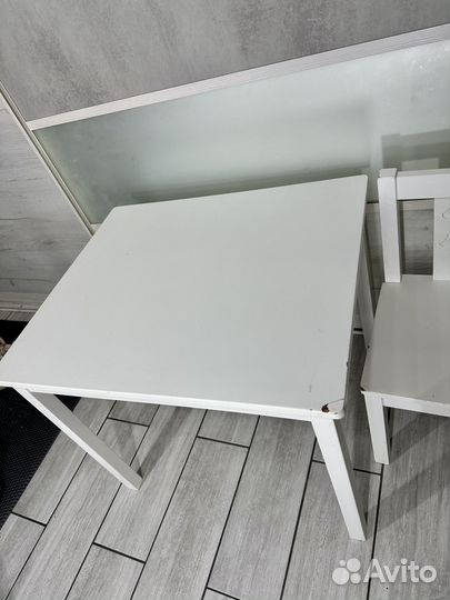Детский стол и стул IKEA kritter
