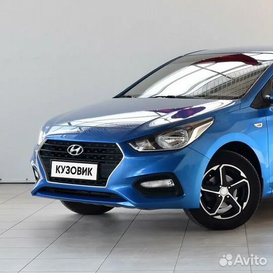 Бампер передний в цвет Hyundai Solaris 2