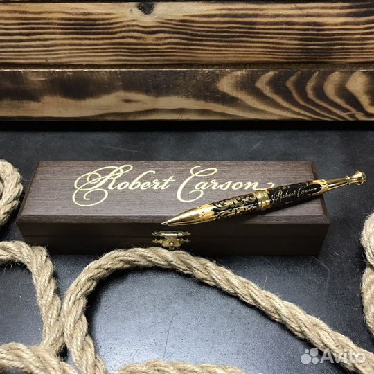 Ручка именная, золото, фианит. Златоуст