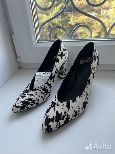 Туфли Mango, натуральная кожа