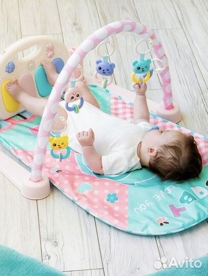 Музыкальный коврик+ водный развивающий коврик