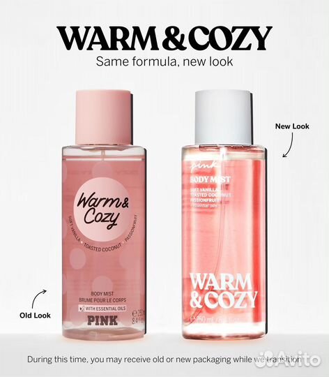 NEW мист Warm & Cozy от Victoria's Secret pink