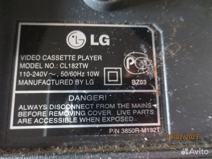 Видеомагнитофон LG GL182TW