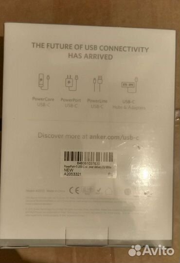 Зарядка Anker PowerPort+ 5 USB-C 60W