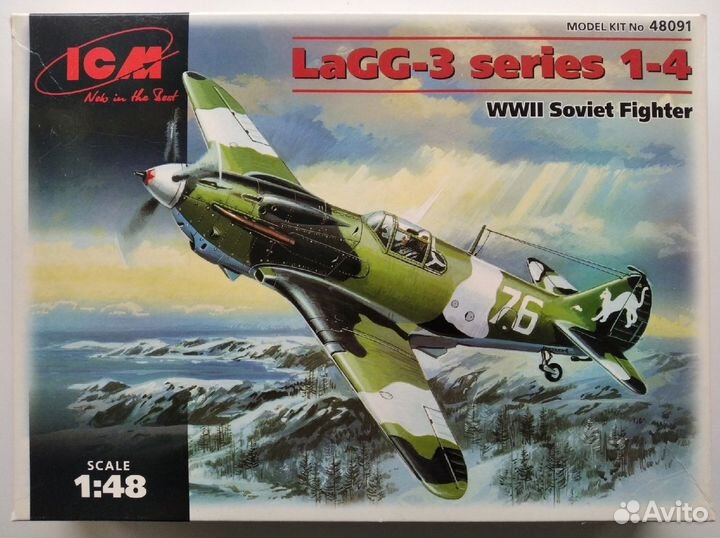 Сборная модель самолет лагг-3 от ICM