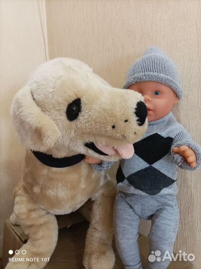 Большая мягкая игрушка собака (Граф)