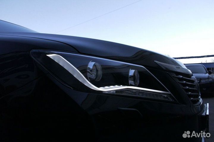 Toyota Camry 50 передние фары в стиле audi B7LL7