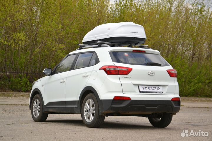 Автобокс Турино-1 белый 410 литров на 2 стороны