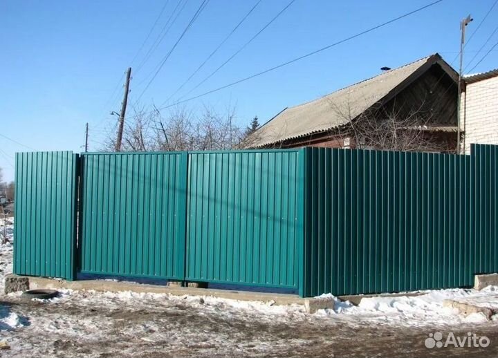 Ворота откатные металлические профессионально