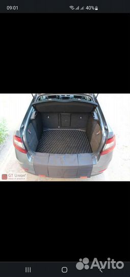 Автомобильные коврики в багажник Skoda