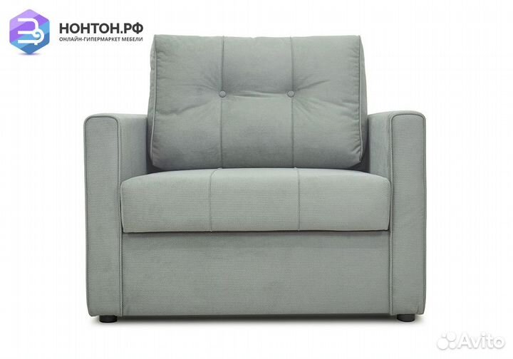 Кресло еврокнижка Лео серое