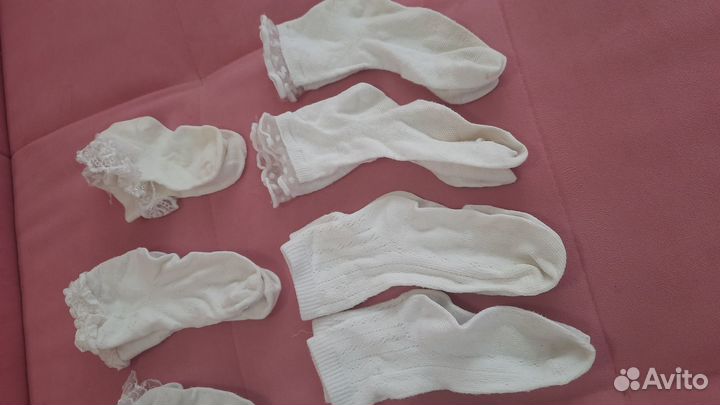 Носки для девочки белые р26-30