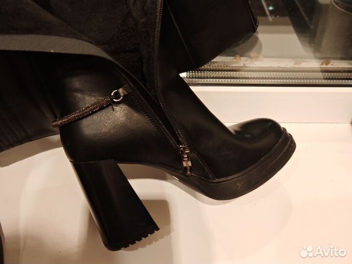 Сапоги женские зимние натуральная кожа 36