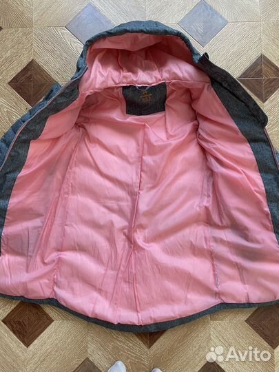 Пуховик зимний для девочки 140 146