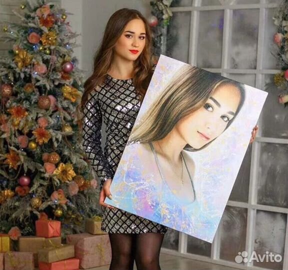 Портрет на холсте по фото