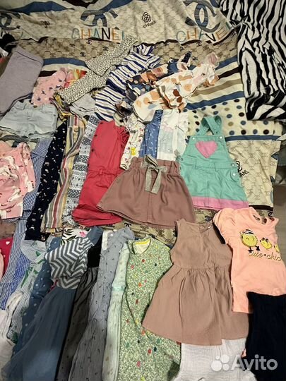 Вещи пакетом на девочку 80-86