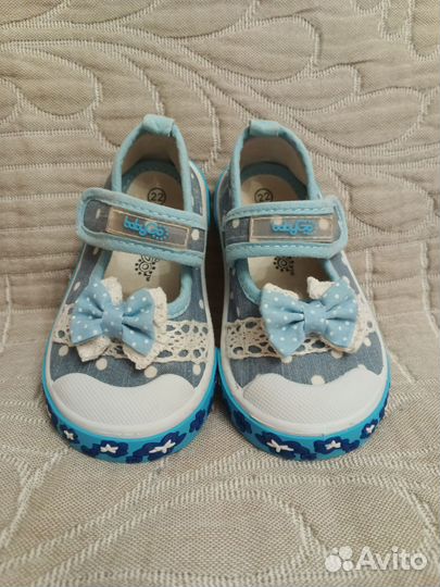 Туфельки джинсовые для девочки