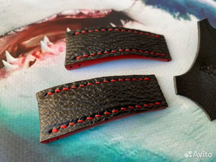 Ремешок для часов corum bubble из акулы