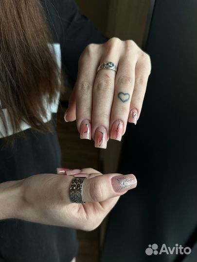 Маникюр наращивание