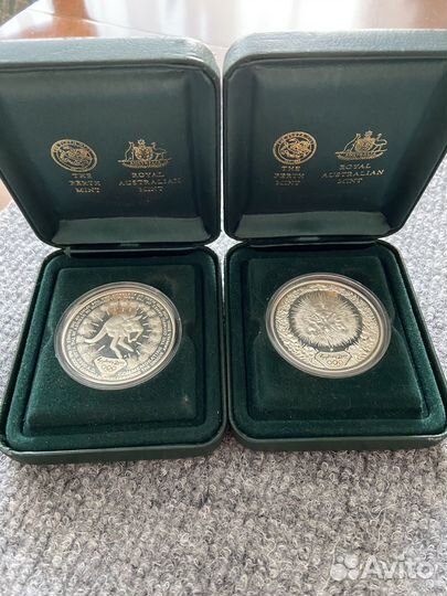 Серебряные монеты Австралии 1 унция
