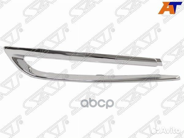 Молдинг бампера BMW 5-Series 13-17 (Сзади/ Слева)