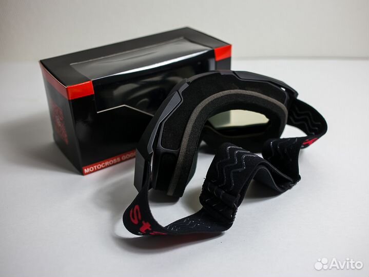 Очки кроссовые starks №101 black с двойной линзой