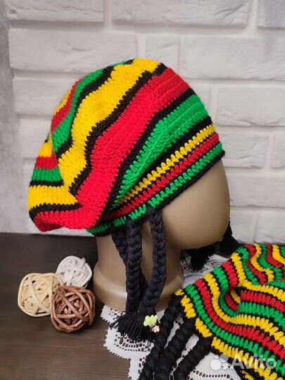 Берет в стиле Боба Марли