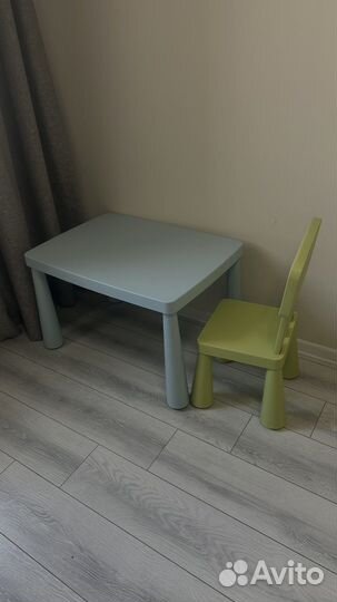 Детский стол и стул IKEA