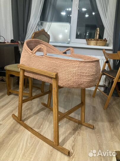 Вязаная люлька для новорожденного(на заказ)