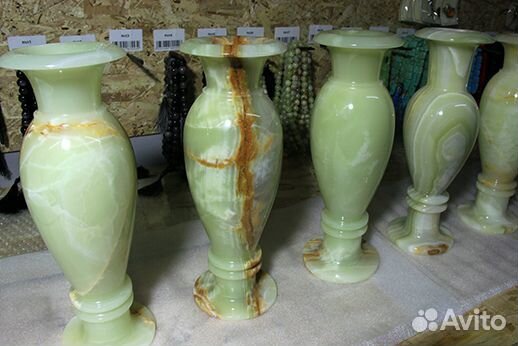 Ваза новая из натурального камня оникс(v1,7)