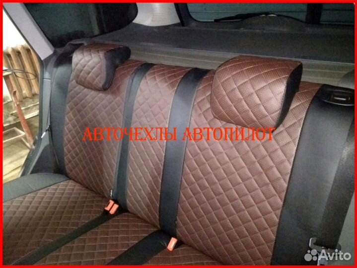 Чехлы Автопилот Ford Focus 2 из экокожи Ромб