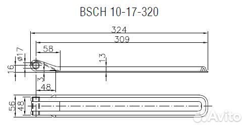 Петля борта прицепа bsch 10-17-320 Winterhoff (бе