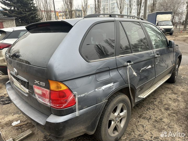 BMW X5 3.0 AT, 2002, битый, 376 000 км