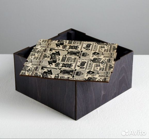 Коробка подарочная деревянная