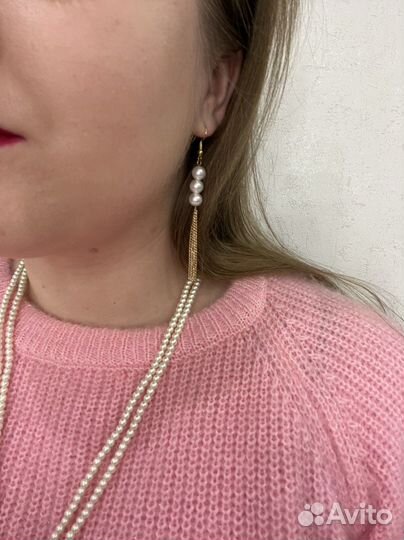 Серьги женские длинные украшения бижутерия