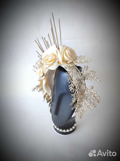 Ободок с цветами