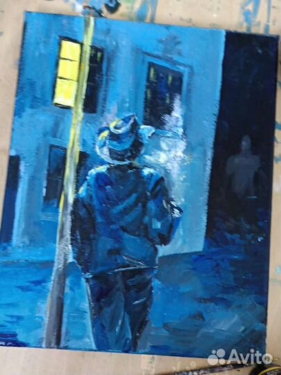 Картина акрилом на холсте